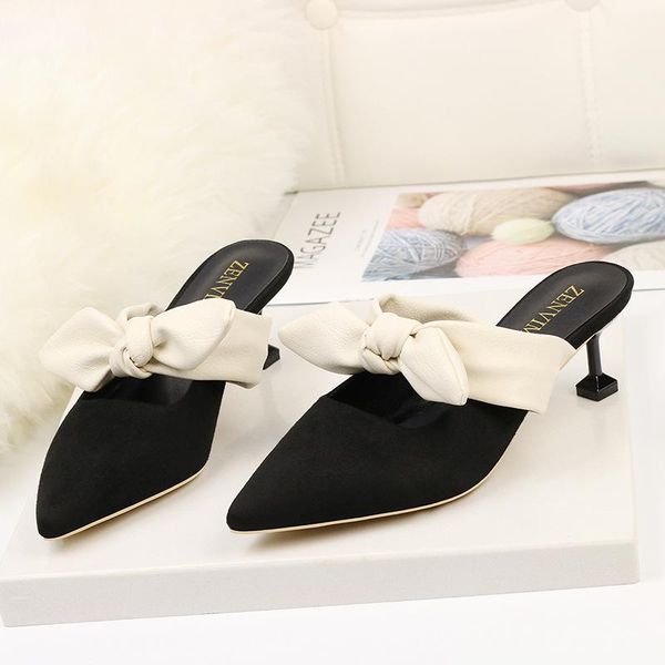 dress shoes sandals women summer style thin heel butterfly high pointed toe fashion, Black
dress shoes sandals women summer style thin heel butterfly high pointed toe fashion, Black