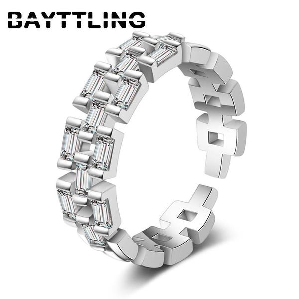 cluster rings bayttling 925 sterling silver fine rose gold open ring for woman fashion zircon jewelry wedding gift, Golden;silver
cluster rings bayttling 925 sterling silver fine rose gold open ring for woman fashion zircon jewelry wedding gift, Golden;silver