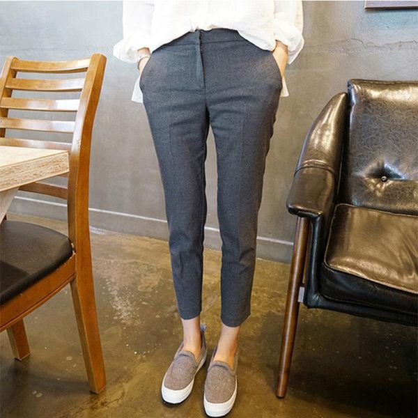 women's pants & capris chic suit straight pipe smoke 2021 summer high waist work grey trousers, Black;white
women's pants & capris chic suit straight pipe smoke 2021 summer high waist work grey trousers, Black;white