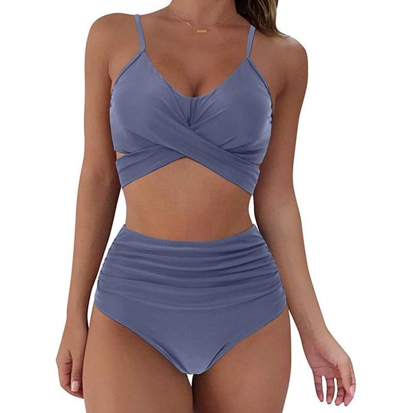 women's swimwear bikinis 2021 women soild print bikini set push up bathing high waist swimsuit trajes de baño mujer beachwear, White;black
women's swimwear bikinis 2021 women soild print bikini set push up bathing high waist swimsuit trajes de baño mujer beachwear, White;black