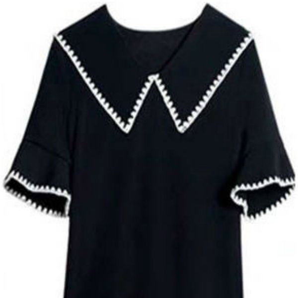women black dress plus size 4xl loose patchwork fashion sailor collar korean style chic sweet females dresses harajuku simple c0304, Black;gray
women black dress plus size 4xl loose patchwork fashion sailor collar korean style chic sweet females dresses harajuku simple c0304, Black;gray