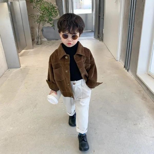 jackets spring autumn kids corduroy thin clothes for boys solid turn down collar baby toddler jacket 2-9 years children coat, Blue;gray
jackets spring autumn kids corduroy thin clothes for boys solid turn down collar baby toddler jacket 2-9 years children coat, Blue;gray