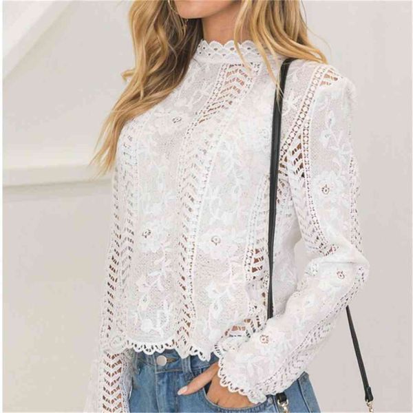 hirigin women back white lace hollow long sleeve blouse turtleneck summer blouses for women cap elegant blouse female
hirigin women back white lace hollow long sleeve blouse turtleneck summer blouses for women cap elegant blouse female