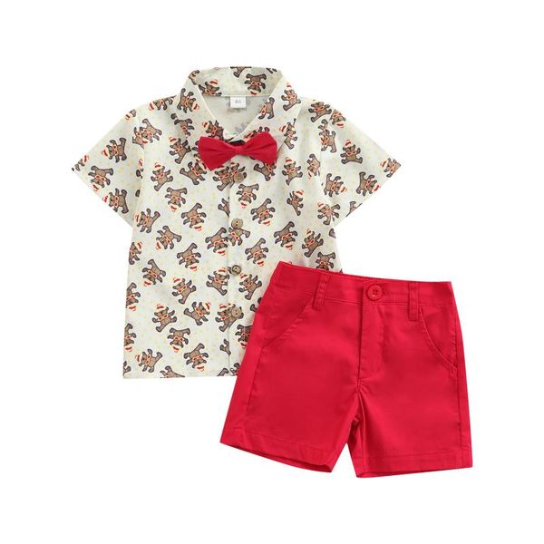 clothing sets 1-5y fashion toddler baby boys clothes christmas bear print short sleeve shirt solid color shorts 2pcs, White
clothing sets 1-5y fashion toddler baby boys clothes christmas bear print short sleeve shirt solid color shorts 2pcs, White