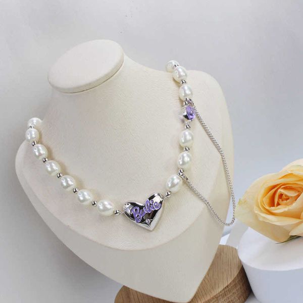 hef jewelry original barbie love pearl necklace female liu wen same clavicle chain, Silver
hef jewelry original barbie love pearl necklace female liu wen same clavicle chain, Silver