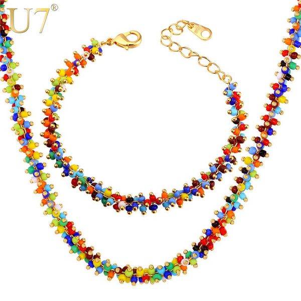 earrings & necklace u7 coral beads fashion jewelry set for women trendy colorful cute bead bracelet and wholesale s778, Silver
earrings & necklace u7 coral beads fashion jewelry set for women trendy colorful cute bead bracelet and wholesale s778, Silver