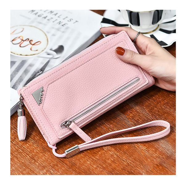 womens wallet wristlets coin purses lady credit card holders zipper phone pack pu leather solid long clutch wallets for women, Red;black
womens wallet wristlets coin purses lady credit card holders zipper phone pack pu leather solid long clutch wallets for women, Red;black