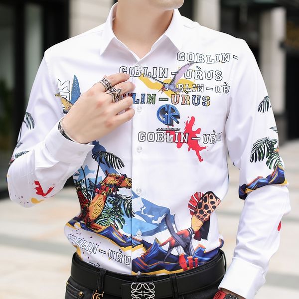 2021 thumbprint strass shirts for men long sleeve thin casual fit shirt dress chemise homme streetwear social op0n, White;black
2021 thumbprint strass shirts for men long sleeve thin casual fit shirt dress chemise homme streetwear social op0n, White;black