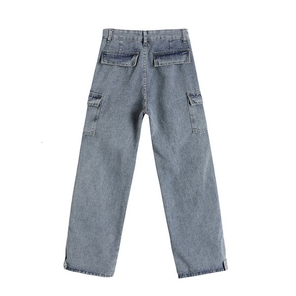 women's jeans outono calças de brim femininas ins trabalho cintura alta botões fenda casual solto harajuku moda ampla-perna nim 6o40, Blue
women's jeans outono calças de brim femininas ins trabalho cintura alta botões fenda casual solto harajuku moda ampla-perna nim 6o40, Blue