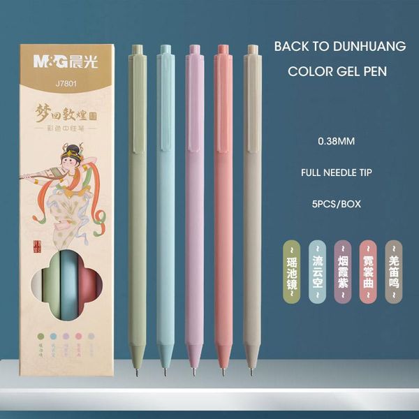 gel pens m&g 5pcs/set chinese style limited 0.38mm color pen full needle retractable colorful gelpen for hand account school student
gel pens m&g 5pcs/set chinese style limited 0.38mm color pen full needle retractable colorful gelpen for hand account school student
