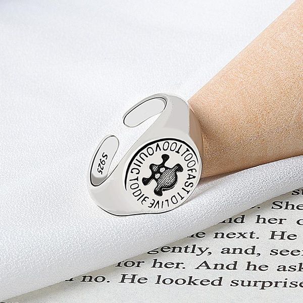 cluster rings 100% 925 sterling silver personality pirate letter ladies open party original jewelry for women birthday gift, Golden;silver
cluster rings 100% 925 sterling silver personality pirate letter ladies open party original jewelry for women birthday gift, Golden;silver