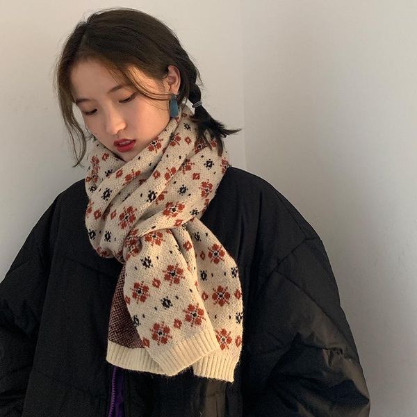 scarves korean chic vintage floral jacquard knitted women scarf christmas all-match warm thick shawl autumn winter fashion, Blue;gray
scarves korean chic vintage floral jacquard knitted women scarf christmas all-match warm thick shawl autumn winter fashion, Blue;gray