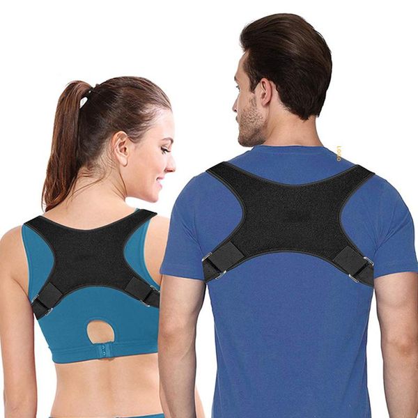 new adjustable back posture brace support belt corrector clavicle back shoulder lumbar posture correction corrector de postura, Black;blue
new adjustable back posture brace support belt corrector clavicle back shoulder lumbar posture correction corrector de postura, Black;blue