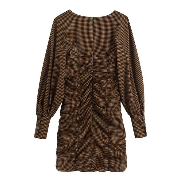 casual dresses 2021 summer women round neck pleated plaid long-sleeve dress slim elegant ladies trendy, Black;gray
casual dresses 2021 summer women round neck pleated plaid long-sleeve dress slim elegant ladies trendy, Black;gray