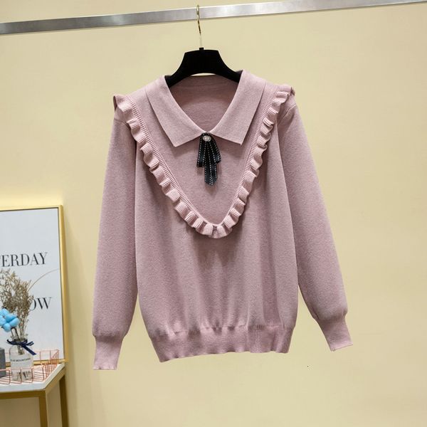 plus female size 2021 new winter ruff knits pullovers long sleeve ladies sweet nightgown black pink clothes jj95, White;black
plus female size 2021 new winter ruff knits pullovers long sleeve ladies sweet nightgown black pink clothes jj95, White;black