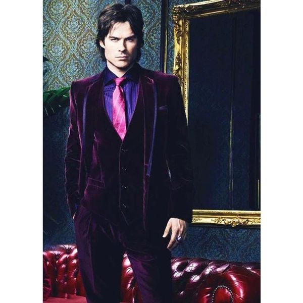 men's suits & blazers purple velvet slim fit suit vest casual man bridegroom dress regular prom (jacket + pan, White;black
men's suits & blazers purple velvet slim fit suit vest casual man bridegroom dress regular prom (jacket + pan, White;black