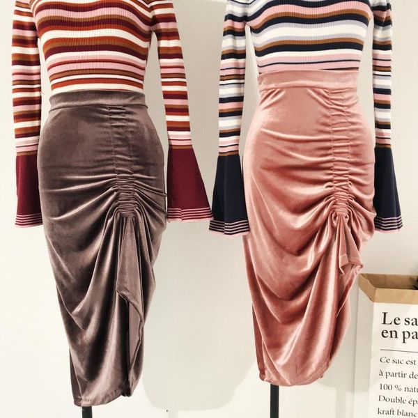 skirts 2021 fashion women's clothing autumn and winter retro velvet high waist slim slimming irregular drawstring skirt, Black
skirts 2021 fashion women's clothing autumn and winter retro velvet high waist slim slimming irregular drawstring skirt, Black
