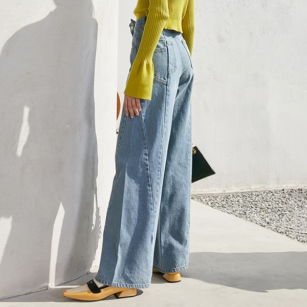 casual irregular jeans for women high waist casual straight wide leg denim pants female fashion new clothing 2021, Black;white
casual irregular jeans for women high waist casual straight wide leg denim pants female fashion new clothing 2021, Black;white