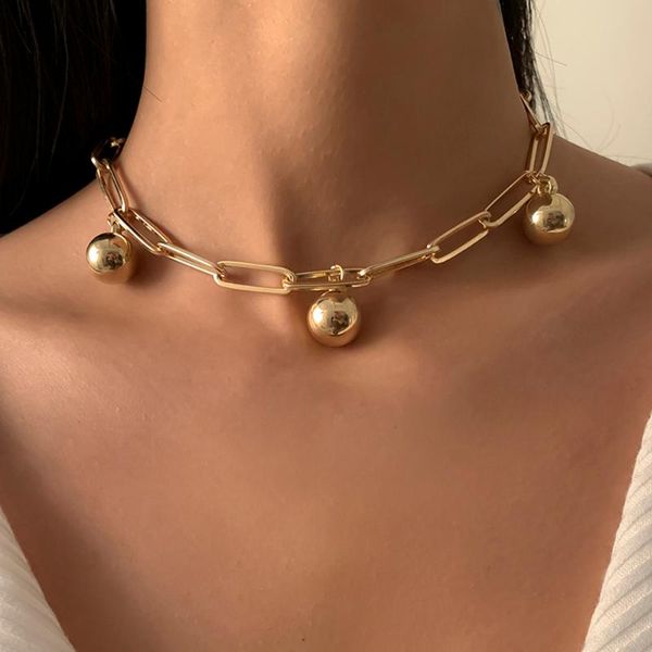 lacteo steampunk hip hop 3 ccb balls pendant necklace jewelry for women 2021 fashion trendy cross clavicle chain choker necklace, Silver
lacteo steampunk hip hop 3 ccb balls pendant necklace jewelry for women 2021 fashion trendy cross clavicle chain choker necklace, Silver