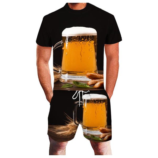 men's tracksuits 3d beer print men sets tracksuit male t-shirt + shorts summer casual sports plus size fitness running two-piece sporti, Gray
men's tracksuits 3d beer print men sets tracksuit male t-shirt + shorts summer casual sports plus size fitness running two-piece sporti, Gray