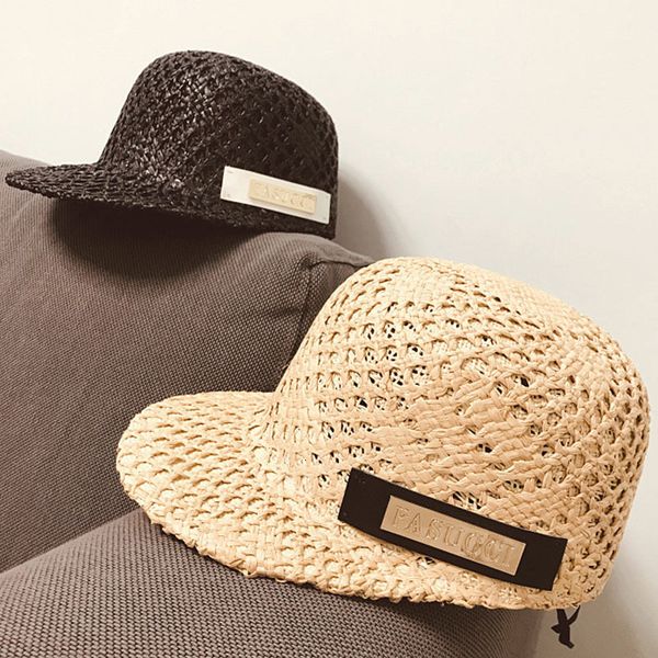 2021 new double layer hollow out summer baseball men women raffia straw visor outdoor sun hat black beige trucker cap 1d5l, Blue;gray
2021 new double layer hollow out summer baseball men women raffia straw visor outdoor sun hat black beige trucker cap 1d5l, Blue;gray