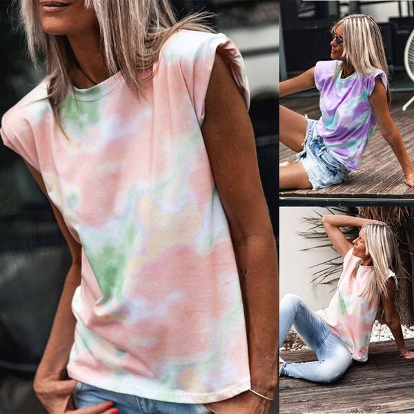 2021 new summer cotton women fashion colors sleeveless o-neck casual streetwear tie-dye female tshirt girl clothing 8x6k, White
2021 new summer cotton women fashion colors sleeveless o-neck casual streetwear tie-dye female tshirt girl clothing 8x6k, White