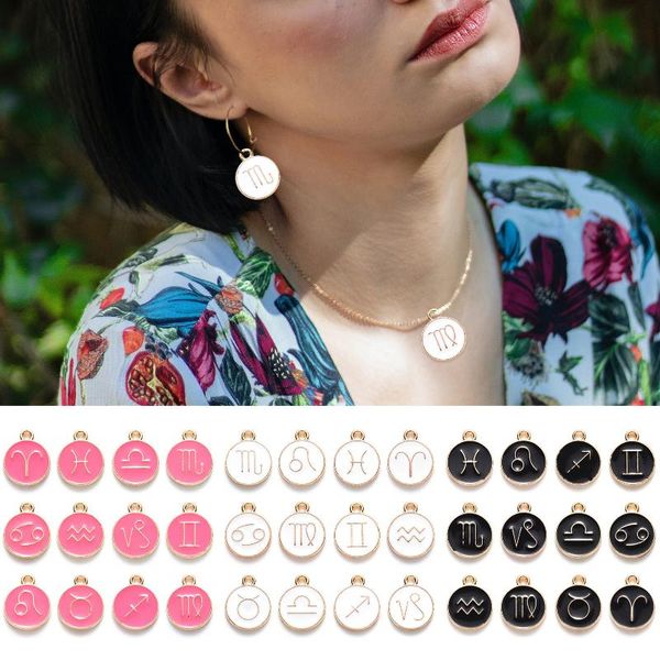 12pcs/set 12 constellation diy pendant double-sided alloy elegant necklace earrings accessories diy jewelry charms making gift
12pcs/set 12 constellation diy pendant double-sided alloy elegant necklace earrings accessories diy jewelry charms making gift
