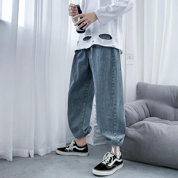 men's jeans 2021 autumn straight loose mens high street oversize casual denim trousers harajuku men hip hop jean pants, Blue
men's jeans 2021 autumn straight loose mens high street oversize casual denim trousers harajuku men hip hop jean pants, Blue
