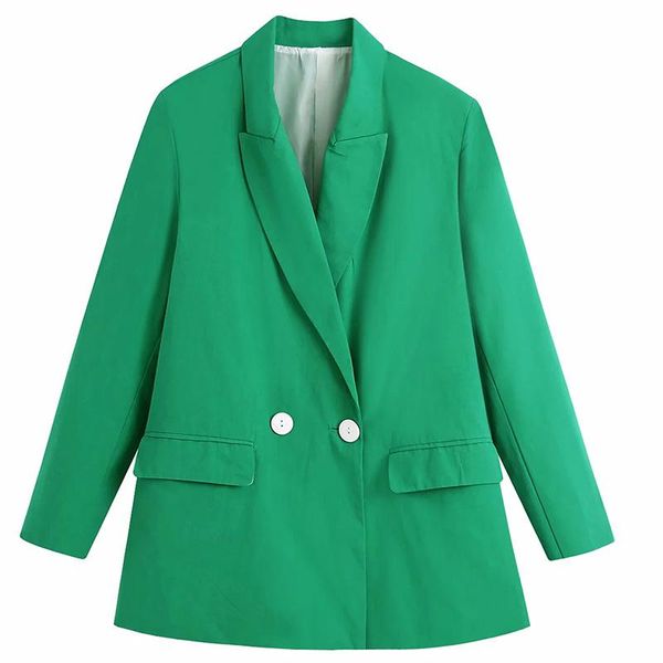 women's suits & blazers adherebling summer casual green blazer chic notched collar flap pocket double breasted women long office lady, White;black
women's suits & blazers adherebling summer casual green blazer chic notched collar flap pocket double breasted women long office lady, White;black