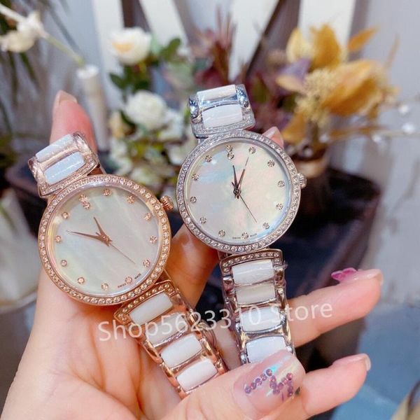 wristwatches white ceramic watches zircon quartz watch sapphire clock women mother of pearl rose gold bracelet 33mm, Slivery;brown
wristwatches white ceramic watches zircon quartz watch sapphire clock women mother of pearl rose gold bracelet 33mm, Slivery;brown