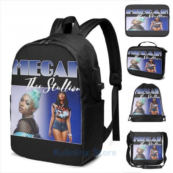 backpack graphic print megan thee stallion retro 90s hip hop vintage tee usb charge men school bags women bag travel laptop
backpack graphic print megan thee stallion retro 90s hip hop vintage tee usb charge men school bags women bag travel laptop