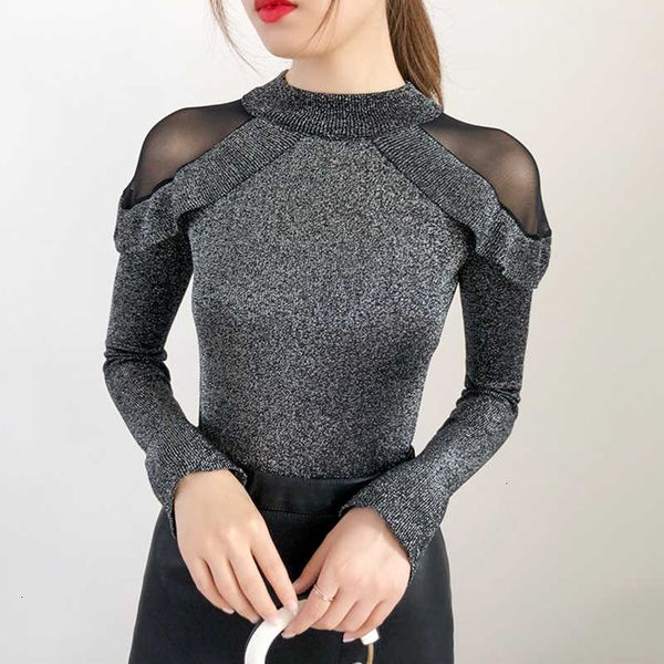 shiny lurex autumn winter sweater women long sleeve pullover turtleneck basic sweaters mesh 2021 korean style knit femme v191130, White;black
shiny lurex autumn winter sweater women long sleeve pullover turtleneck basic sweaters mesh 2021 korean style knit femme v191130, White;black