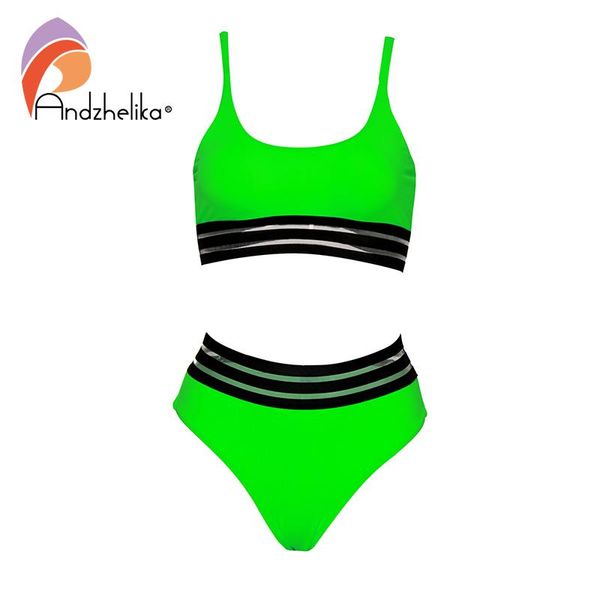 women's swimwear andzhelika high-waisted bikini swimsuit women mesh patchwork two pieces bikinis set brazilian cut out beach bathing su, White;black
women's swimwear andzhelika high-waisted bikini swimsuit women mesh patchwork two pieces bikinis set brazilian cut out beach bathing su, White;black
