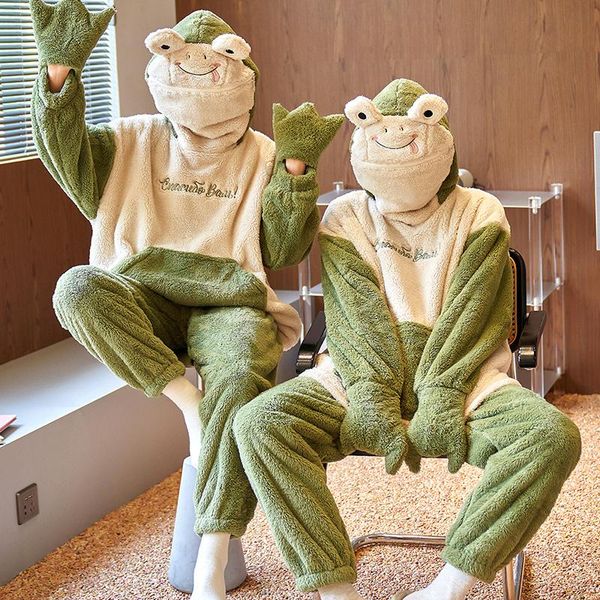 men's sleepwear winter korean animal pajamas flannel lover's cartoon pyjamas set homewear autumn couple pijama nightwear, Black;brown
men's sleepwear winter korean animal pajamas flannel lover's cartoon pyjamas set homewear autumn couple pijama nightwear, Black;brown
