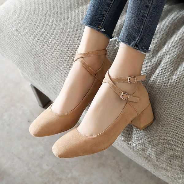dress shoes plus size 34-46 women pumps mary jane ankle strap square toe fashion spring buckles high heels for office lady, Black
dress shoes plus size 34-46 women pumps mary jane ankle strap square toe fashion spring buckles high heels for office lady, Black