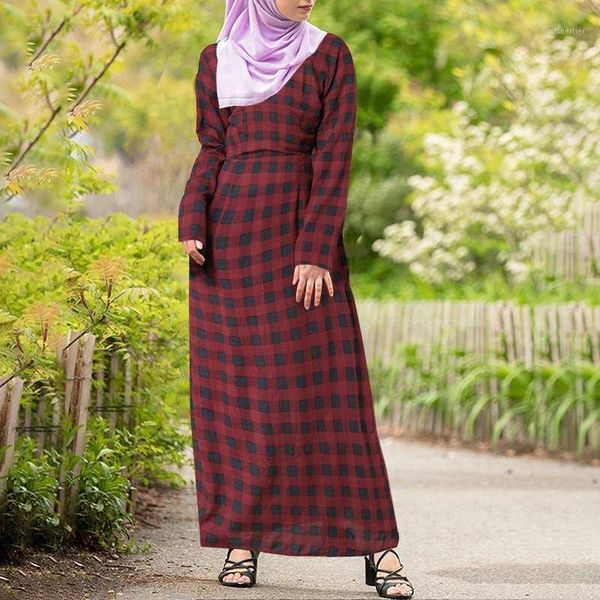 ethnic clothing women spring long sleeve robe plaid printed check muslim dress vintage kaftan sundress abaya morocco maxi dresses, Red
ethnic clothing women spring long sleeve robe plaid printed check muslim dress vintage kaftan sundress abaya morocco maxi dresses, Red