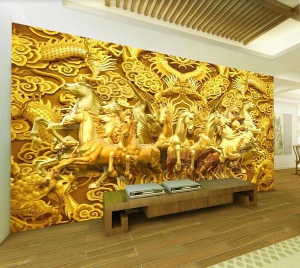 custom 3 wallpaper mural gold dragon and eight horses golden horse bedroom living room background wall
custom 3 wallpaper mural gold dragon and eight horses golden horse bedroom living room background wall