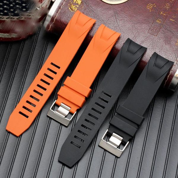 watch bands 20mm 22mm silicone rubber band stainless steel buckle wrist strap bracelet watchbands, Black;brown 
watch bands 20mm 22mm silicone rubber band stainless steel buckle wrist strap bracelet watchbands, Black;brown