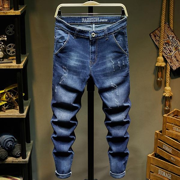 stretch jeans men slim fit blue elasticity spring autumn casual denim pants long trousers quality brand men's clothing pants,845
stretch jeans men slim fit blue elasticity spring autumn casual denim pants long trousers quality brand men's clothing pants,845