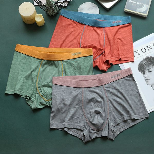 men's underwear underpants pure cotton simple contrast stitching youth antibacterial breathable middle waist shorts, Black;white
men's underwear underpants pure cotton simple contrast stitching youth antibacterial breathable middle waist shorts, Black;white
