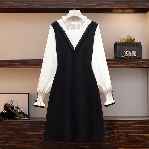Women in Knitted or Crocheted Ruff Nightgown Fall 2021 Casual Long Sweet Black Sleeve Feminine Dress Big Clothes Qgef, Black;gray
Women in Knitted or Crocheted Ruff Nightgown Fall 2021 Casual Long Sweet Black Sleeve Feminine Dress Big Clothes Qgef, Black;gray
