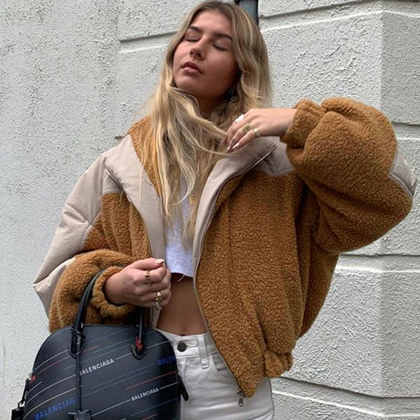 patchwork lamb fuax fur puffer parka women casual fashion hooded jacket female autumn warm teddy bear coat winter, White
patchwork lamb fuax fur puffer parka women casual fashion hooded jacket female autumn warm teddy bear coat winter, White