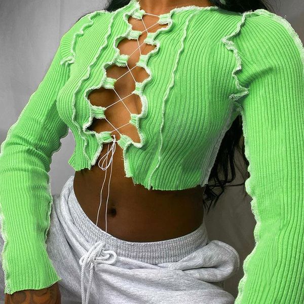 women's t-shirt long sleeve women 's t-shirts crop autumn fashion casual cropped streetwear hollow out bandage patchwork, White
women's t-shirt long sleeve women 's t-shirts crop autumn fashion casual cropped streetwear hollow out bandage patchwork, White