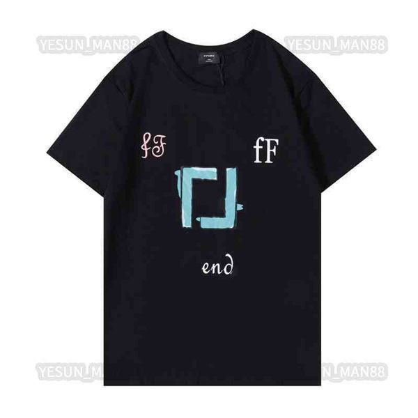 european designer luxury fends classic fende spring and summer t shirt ff printed fashion mens and womens couple loose short sve tee, White;black
european designer luxury fends classic fende spring and summer t shirt ff printed fashion mens and womens couple loose short sve tee, White;black