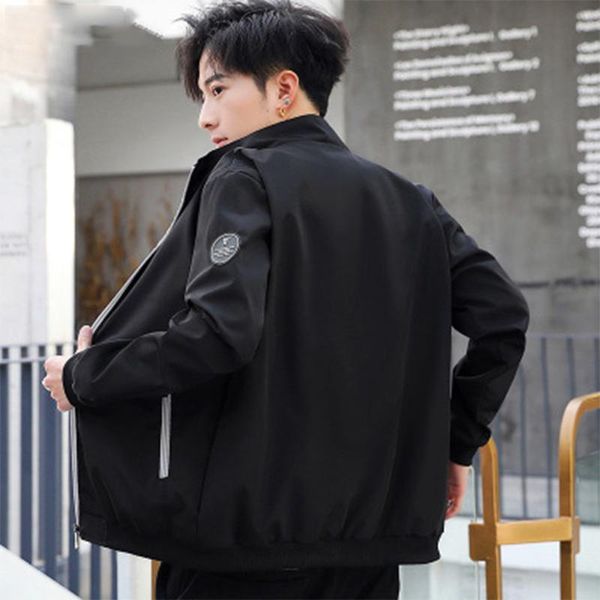 men's jackets jacket men 2021 fashion trend handsome casual men's baseball uniform stand-up collar clothes, Black;brown
men's jackets jacket men 2021 fashion trend handsome casual men's baseball uniform stand-up collar clothes, Black;brown