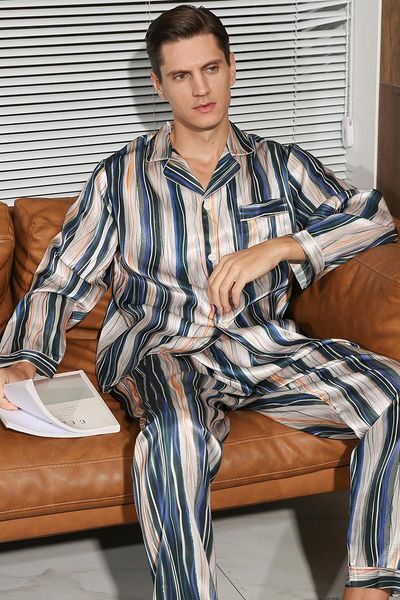 19mm 100% silk pyjama set men sleepwear home suit printed lounge pant satin pajamas autumn spring nightgown sleep clothes xxxl, Black;brown
19mm 100% silk pyjama set men sleepwear home suit printed lounge pant satin pajamas autumn spring nightgown sleep clothes xxxl, Black;brown