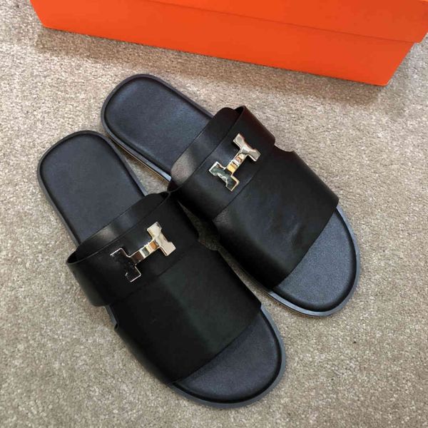 slippers men's i-shaped sandals with cowhide metal buckle in summer of 20 zly {category}, Black
slippers men's i-shaped sandals with cowhide metal buckle in summer of 20 zly {category}, Black