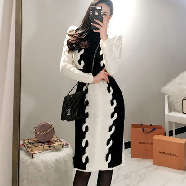 2021 new fashion elegant long knitted sweater winter women knit slim bodycon ruffles patchwork thick pullover dress oija, Black;gray
2021 new fashion elegant long knitted sweater winter women knit slim bodycon ruffles patchwork thick pullover dress oija, Black;gray