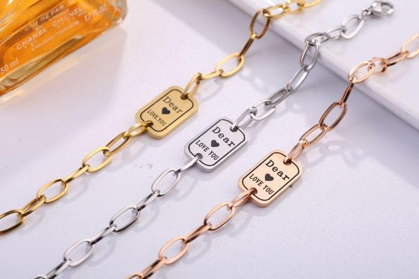charm bracelets love letter bracelet for women sweet retro goth wave trend charms couple chains fashion handmade jewelry gifts, Golden;silver
charm bracelets love letter bracelet for women sweet retro goth wave trend charms couple chains fashion handmade jewelry gifts, Golden;silver