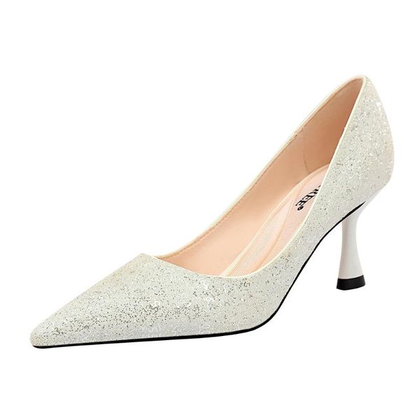 dress shoes fashion women high heels pointed 7cm woman shallow mouth shine sequins ladies pumps wedding g0189, Black
dress shoes fashion women high heels pointed 7cm woman shallow mouth shine sequins ladies pumps wedding g0189, Black